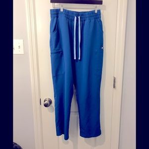 FIGS High waisted Yola skinny scrub pants royal blue Size LP